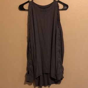 Long sleeve open shoulder American Eagle shirt